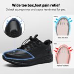 Men Certificated Non Slip Wide Toe Shoe Waterproof Comfortable Shock Absorbing Sneaker PEAKVIP PE25004M (2)