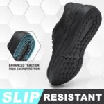 Men Steel Toe Safety Shoe Non Slip Lightweight Black Work Sneaker PEAKVIP PE25002M (4)