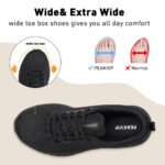 Men Steel Wide Toe Cushion Comfort Sneaker Lightweight Arch Support Work Shoe PEAKVIP PE25005M (3)
