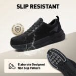 Men Steel Wide Toe Cushion Comfort Sneaker Lightweight Arch Support Work Shoe PEAKVIP PE25005M (4)