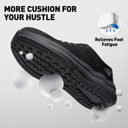 Men Steel Wide Toe Cushion Comfort Sneaker Lightweight Arch Support Work Shoe PEAKVIP PE25005M (5)