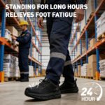 Men Steel Wide Toe Cushion Comfort Sneaker Lightweight Arch Support Work Shoe PEAKVIP PE25005M (6)