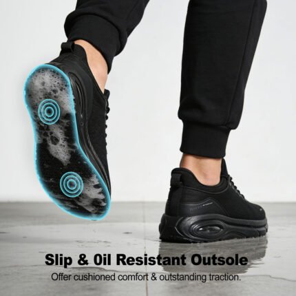 Waterproof Chef Work Shoe Nonslip Wide Toe Men Sneaker PEAKVIP-PE25001M