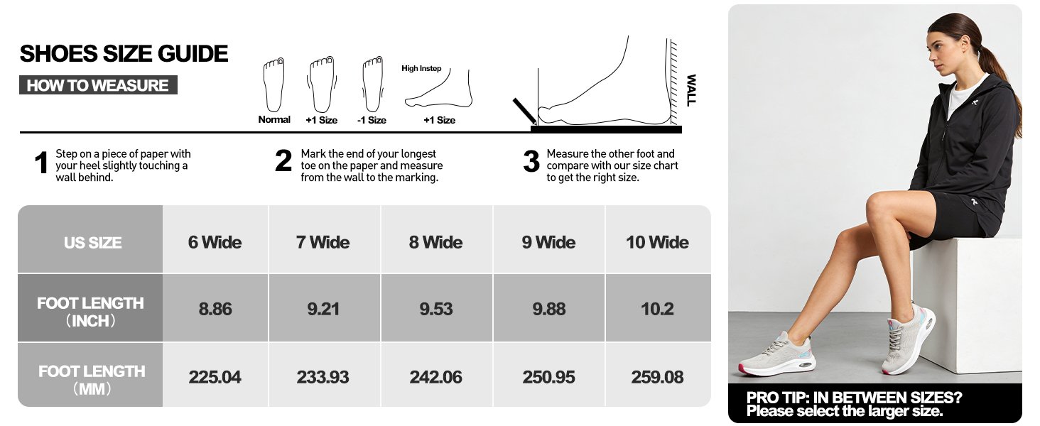 Women Wide Toe Box Casual Sport Shoe Arch Support Wear Resistant Outsole Sneaker LOCFIR LC25009W Detail (6)