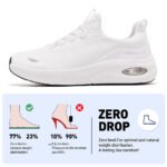 Women Wide Toe Casual Shoe Arch Support Breathable Slip On Sneaker LOCFIR LC26001W White (3)